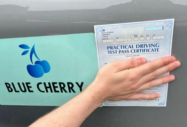 Blue Cherry Driving