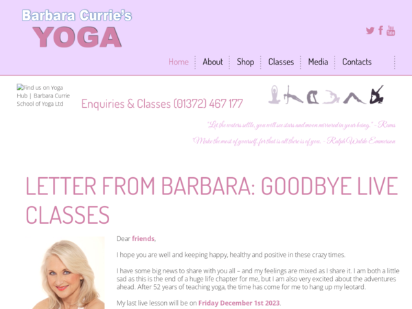 Barbara Currie School of Yoga Ltd