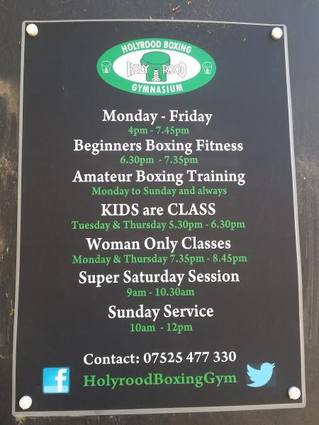 Holyrood Boxing Gym