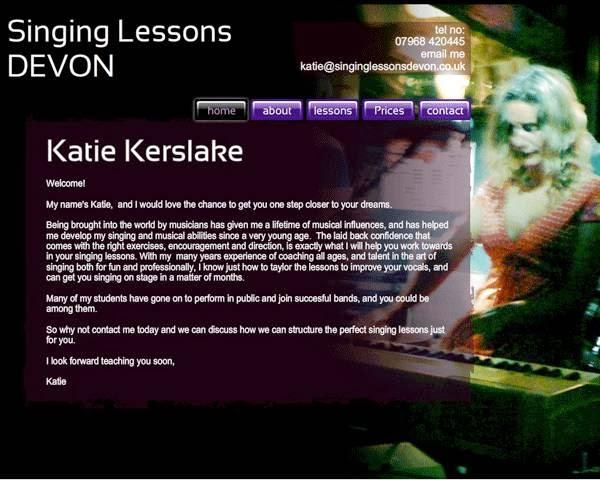 Singing Lessons Devon: Katie Kerslake