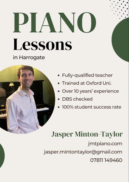 Jasper Minton-Taylor Piano Tutor