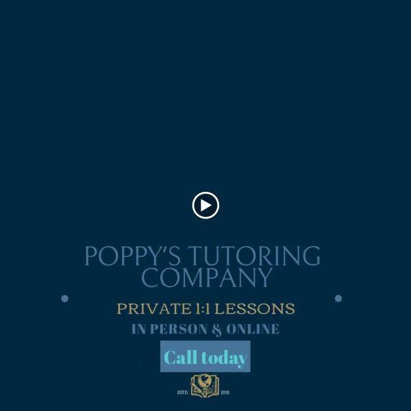 Poppy's Tutoring Company