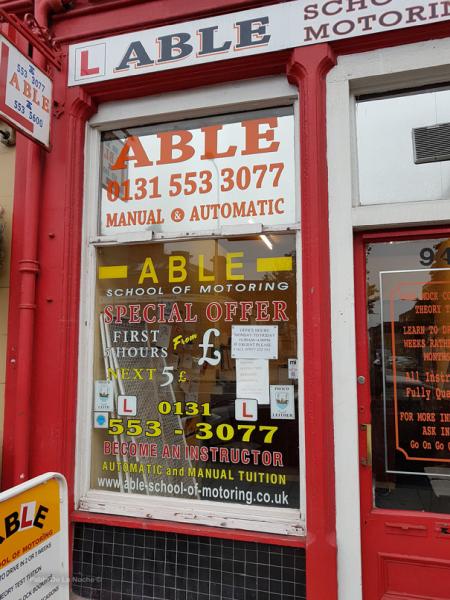 Able Driving School Edinburgh