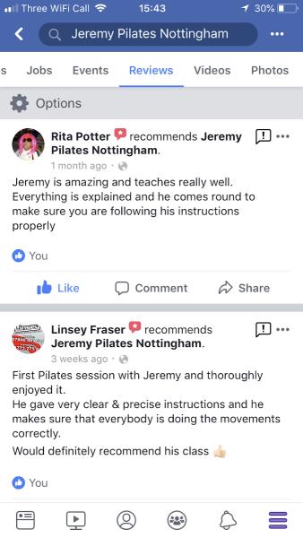 Jeremy Pilates Nottingham