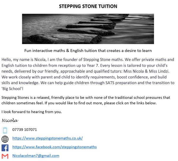 Stepping Stone Maths