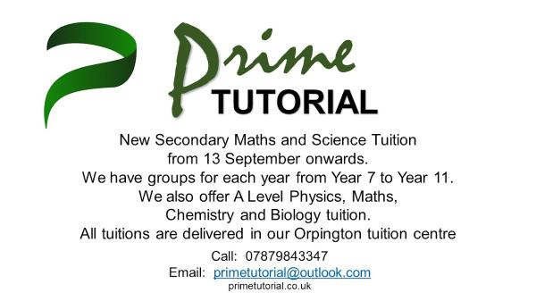 Prime Tutorial Orpington