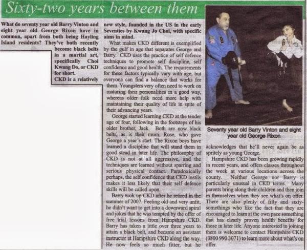 Winchester Choi Kwang Do Martial Art