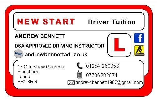 Andrew Bennett New Start Driver Tuition