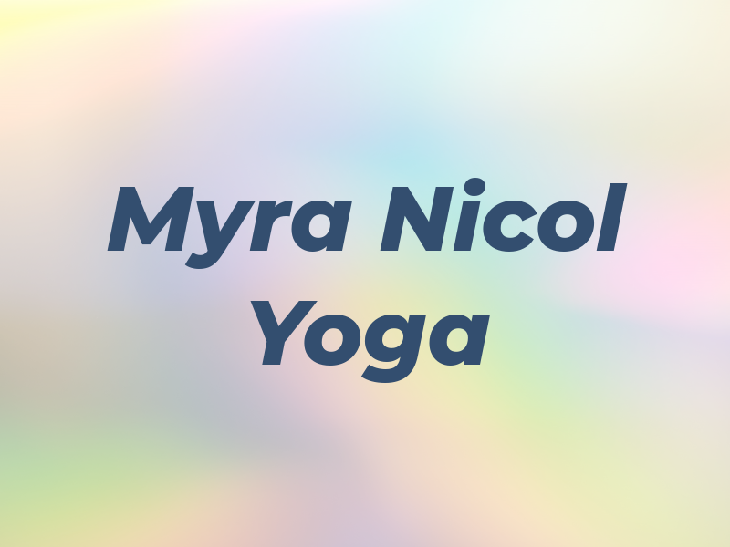 Myra Nicol Yoga