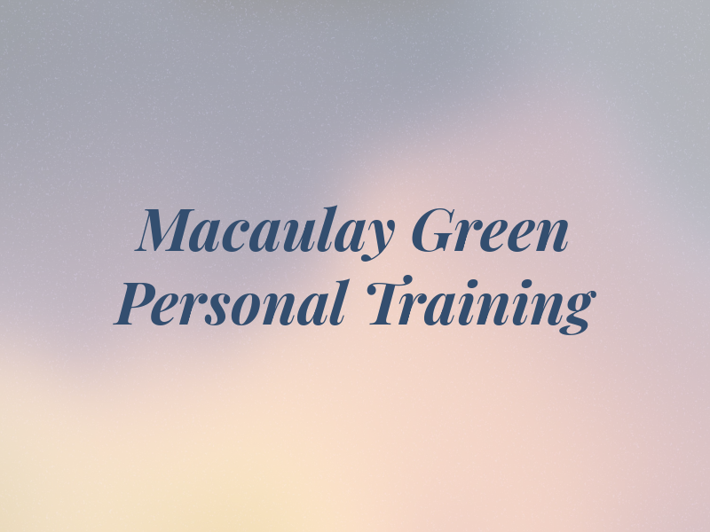 Macaulay Green Personal Training