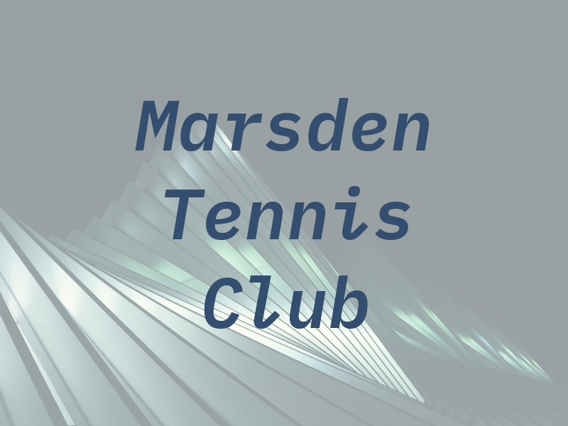 Marsden Tennis Club