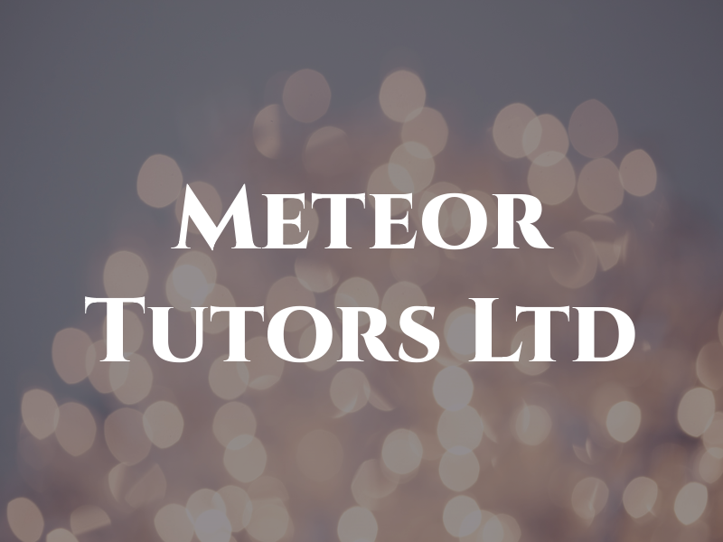 Meteor Tutors Ltd