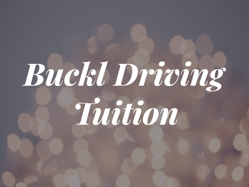 Buckl uP Driving Tuition