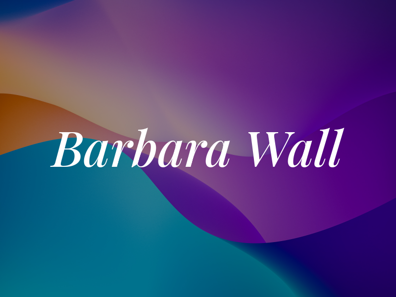 Barbara Wall