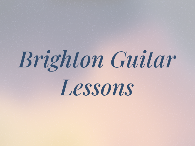 Brighton Guitar Lessons