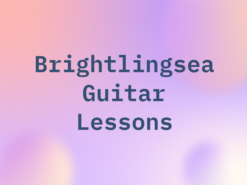 Brightlingsea Guitar Lessons