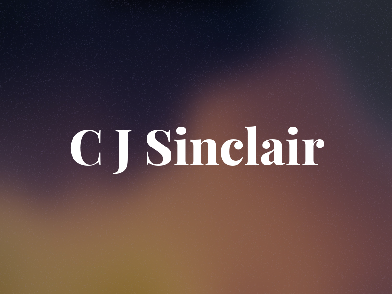 C J Sinclair