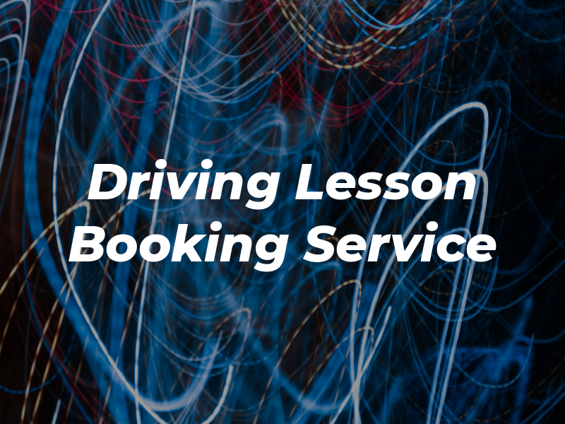 Driving Lesson Booking Service