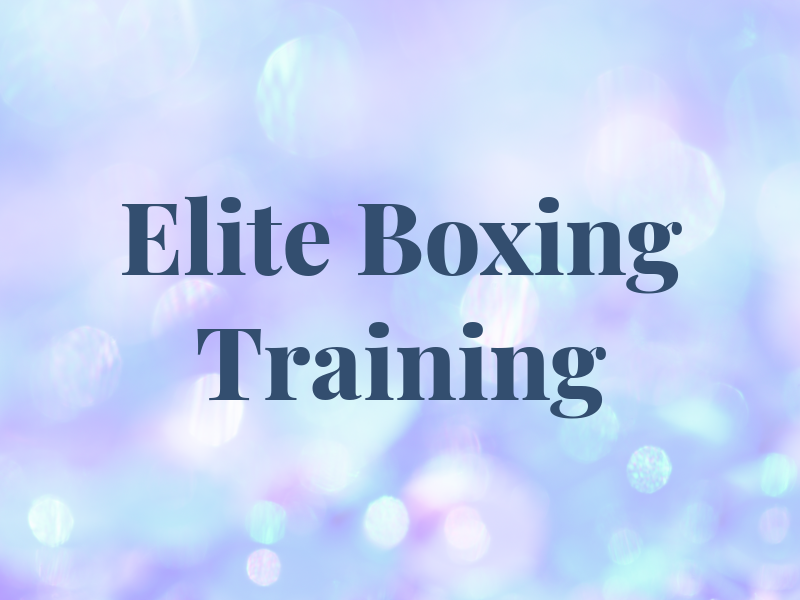 Elite Boxing Training