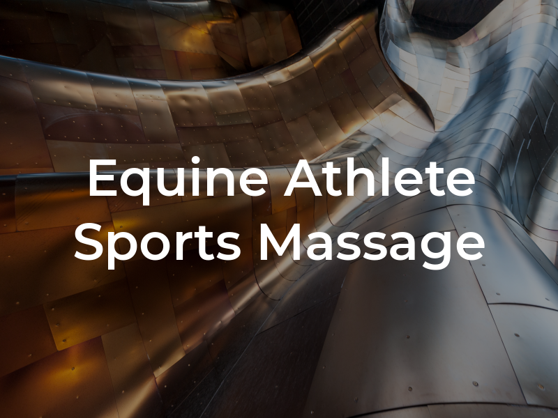 Equine Athlete Sports Massage
