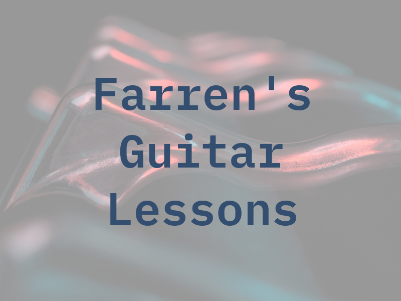 Farren's Guitar Lessons