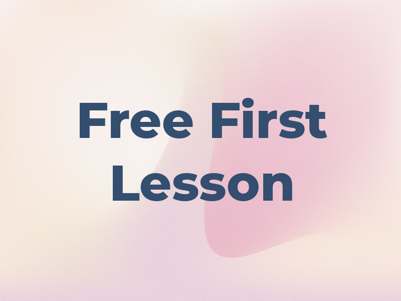 Free First Lesson