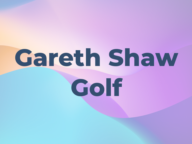 Gareth Shaw Golf