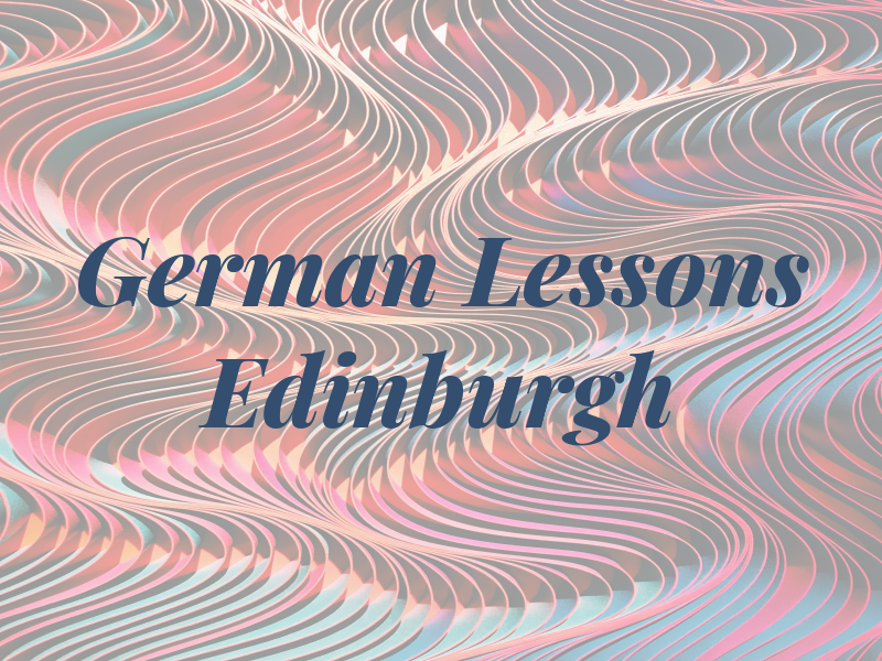 German Lessons Edinburgh
