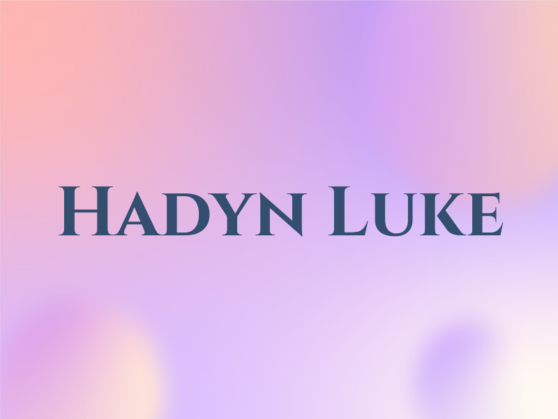 Hadyn Luke