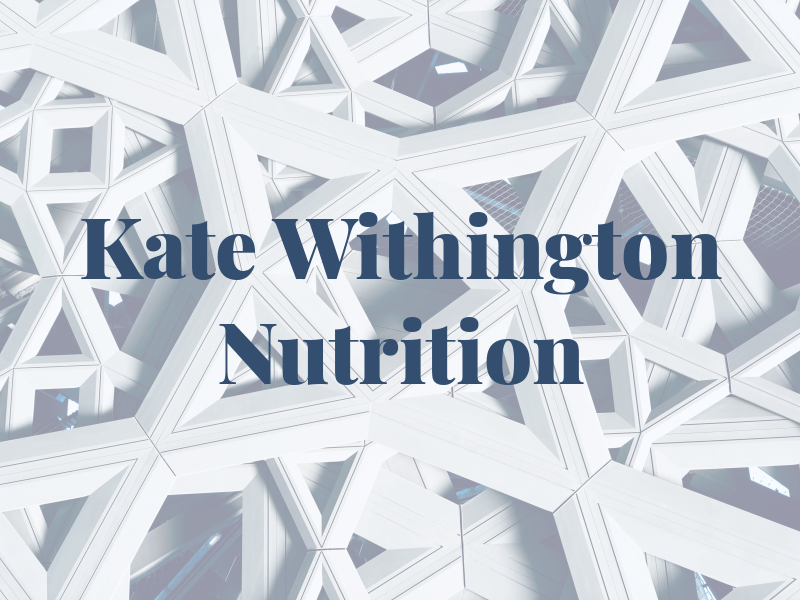 Kate Withington Nutrition