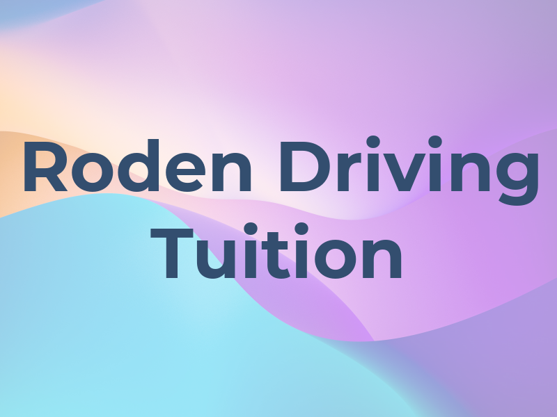 Ken Roden Driving Tuition