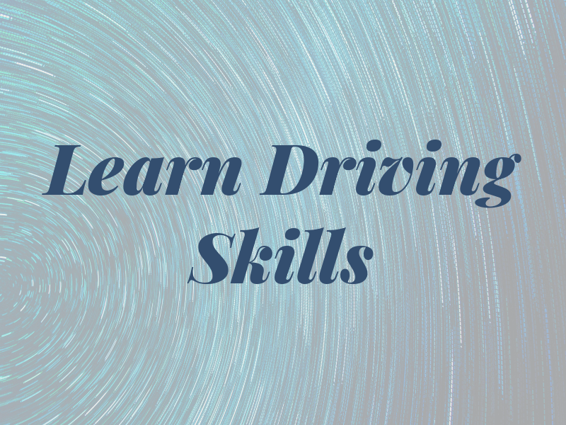Learn Driving Skills