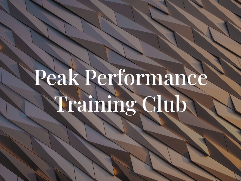 Peak Performance Training Club