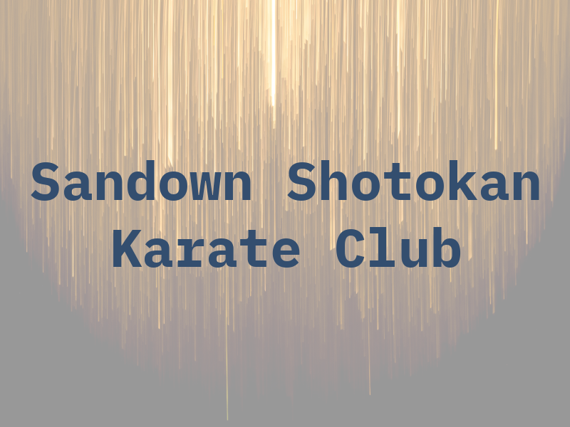 Sandown Shotokan Karate Club