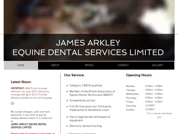 Arkley James Equine Dental Services Ltd