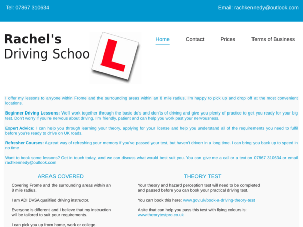 Rachel's Driving School