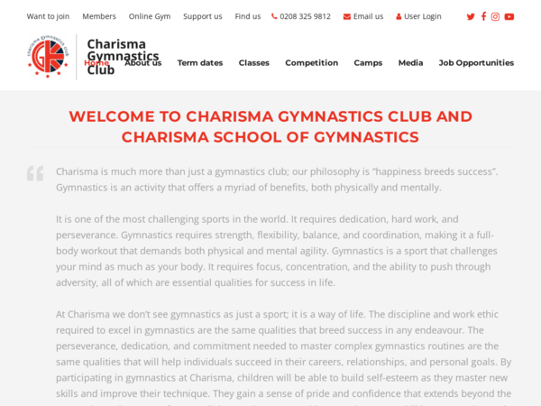 Charisma Gymnastics Club