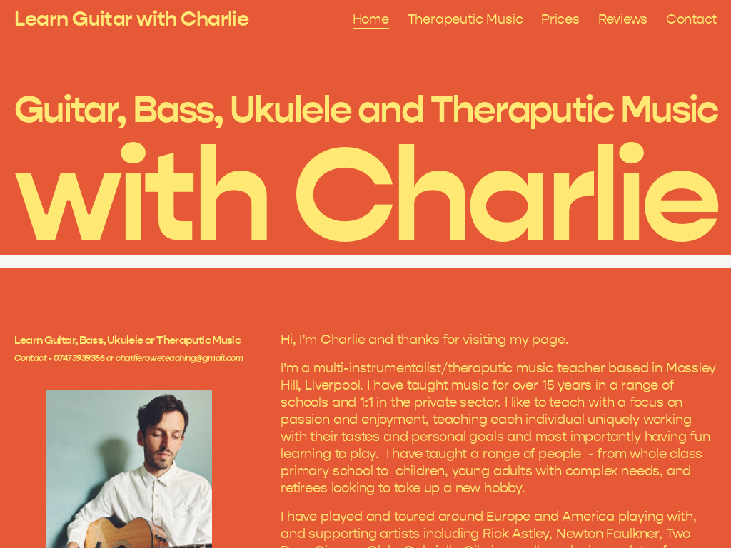 Learn Guitar With Charlie Liverpool