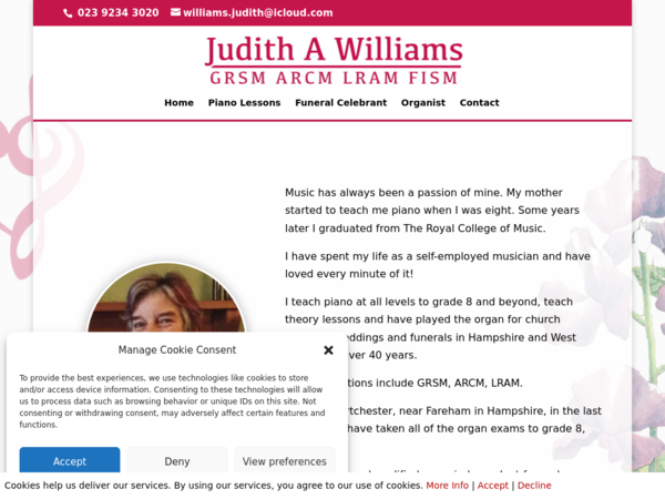 Judith A Williams Piano Teacher