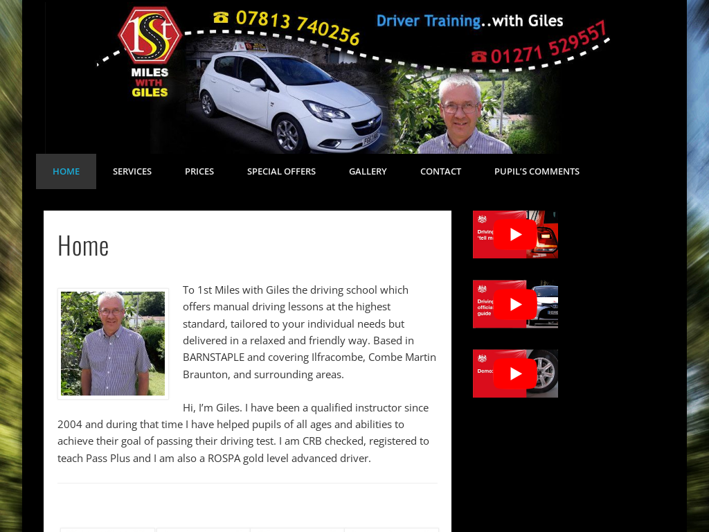 Giles Masterson Driving Instructor