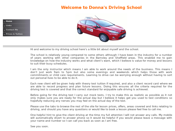 Donna's Driving School.