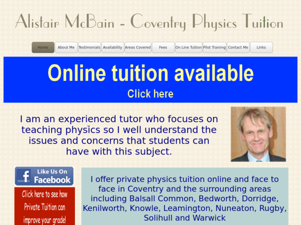 Alistair McBain Physics Tutor