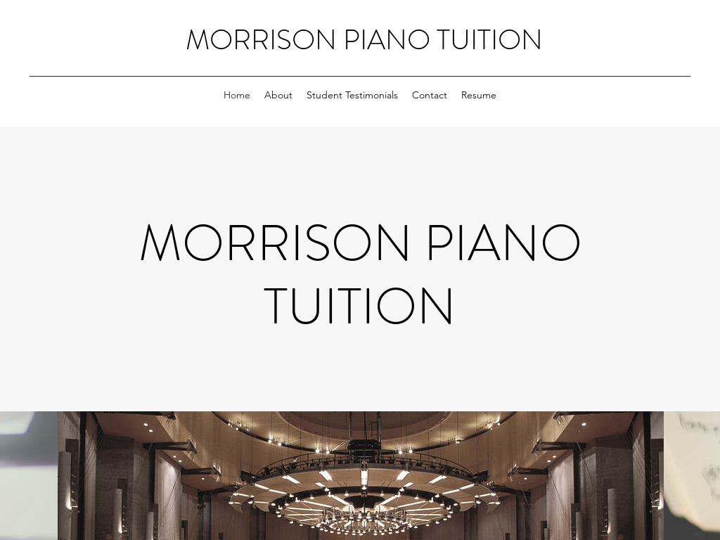 Morrison Piano Tuition