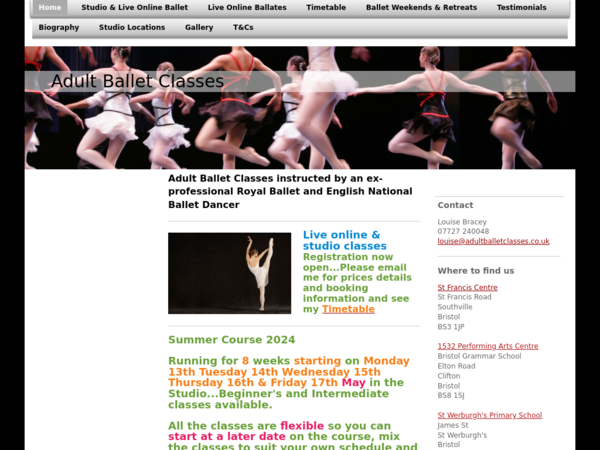 Adult Ballet Classes