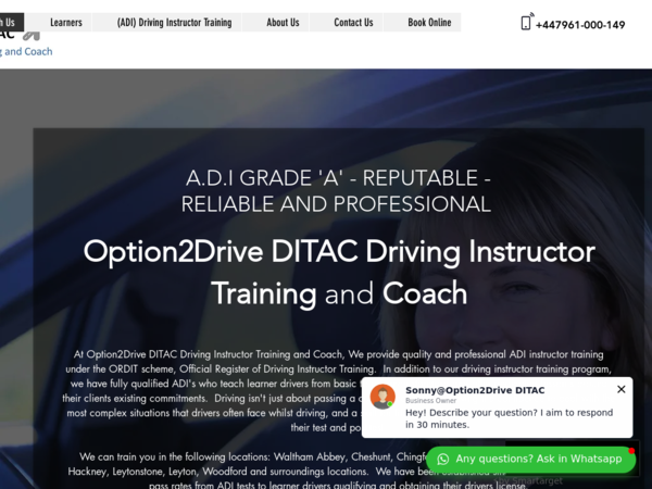 Option2drive Ditac (Driving Instructor Training and Coach)