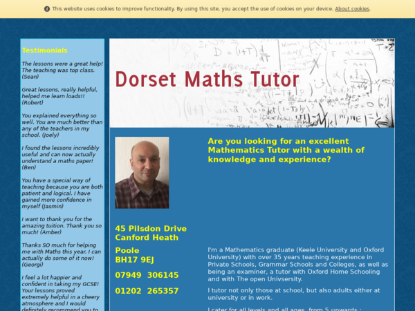 Dorset Maths Tutor