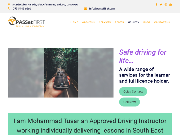 Pass at First Driving Academy