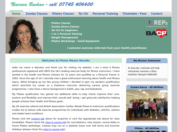 Nasreen Buchan Pilates Classes