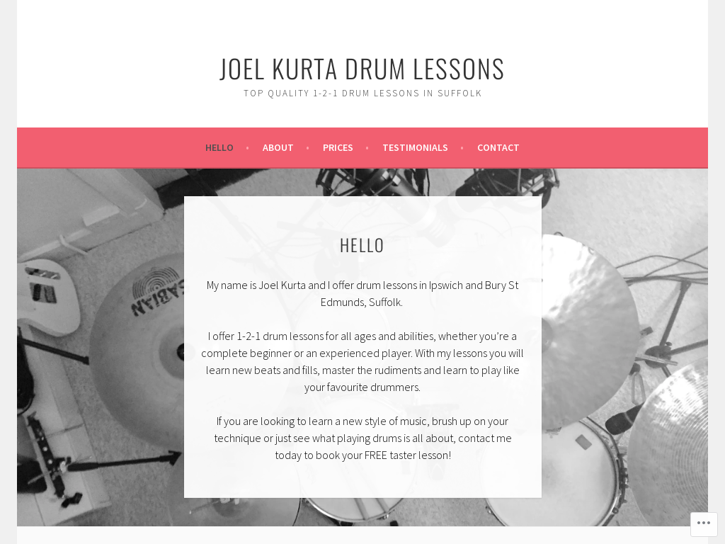 Joel Kurta Drum Lessons