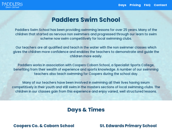 Paddlers Swim School